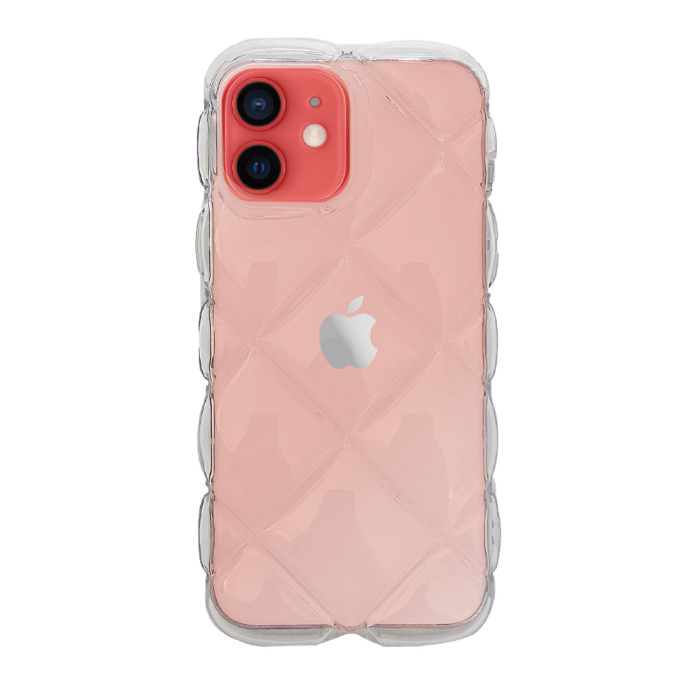 iPhone11ケース キルティングクリア TPUクリアケース プティ クリア