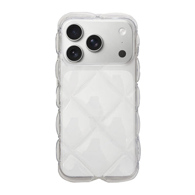 iPhoneケース キルティング TPUクリアケース プティ