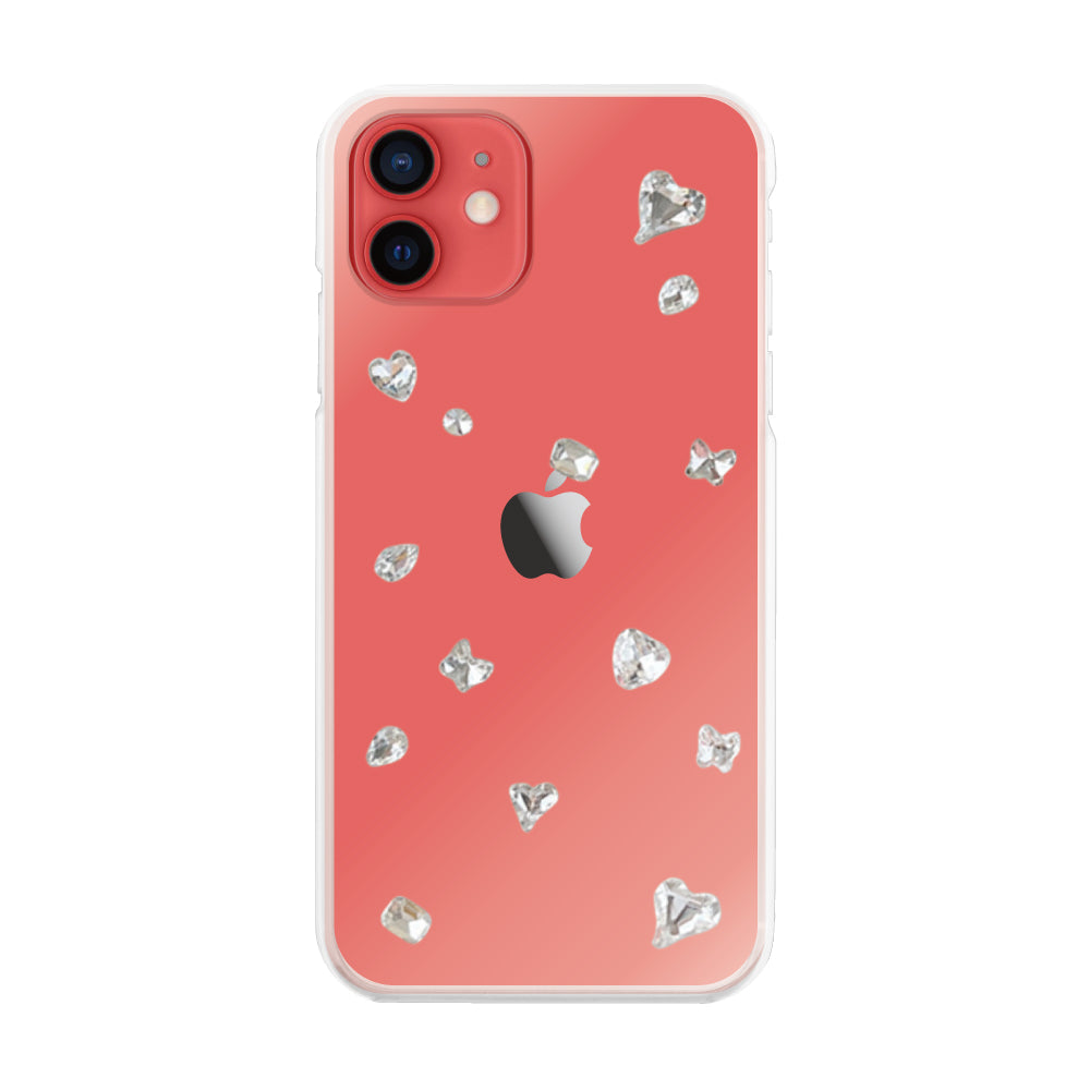 iPhone11ケース ビジューTPUクリア プティ ホワイト