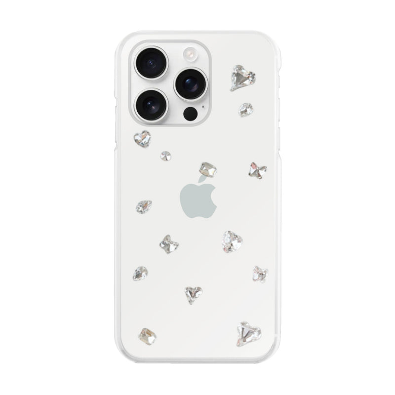 iPhoneケース ビジューTPUクリア プティ