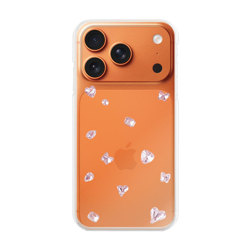 iPhoneケース ビジューTPUクリア プティ