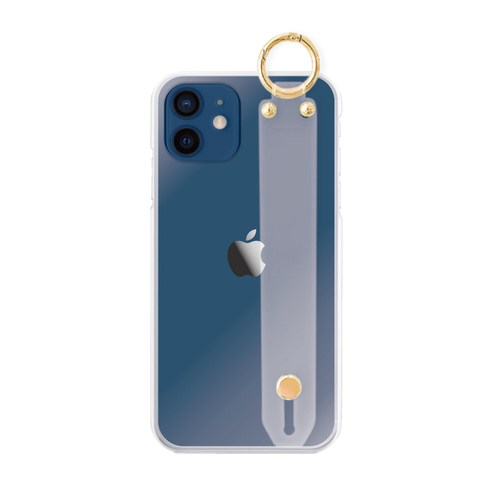 iPhone12ケース バンドTPU プティ クリア