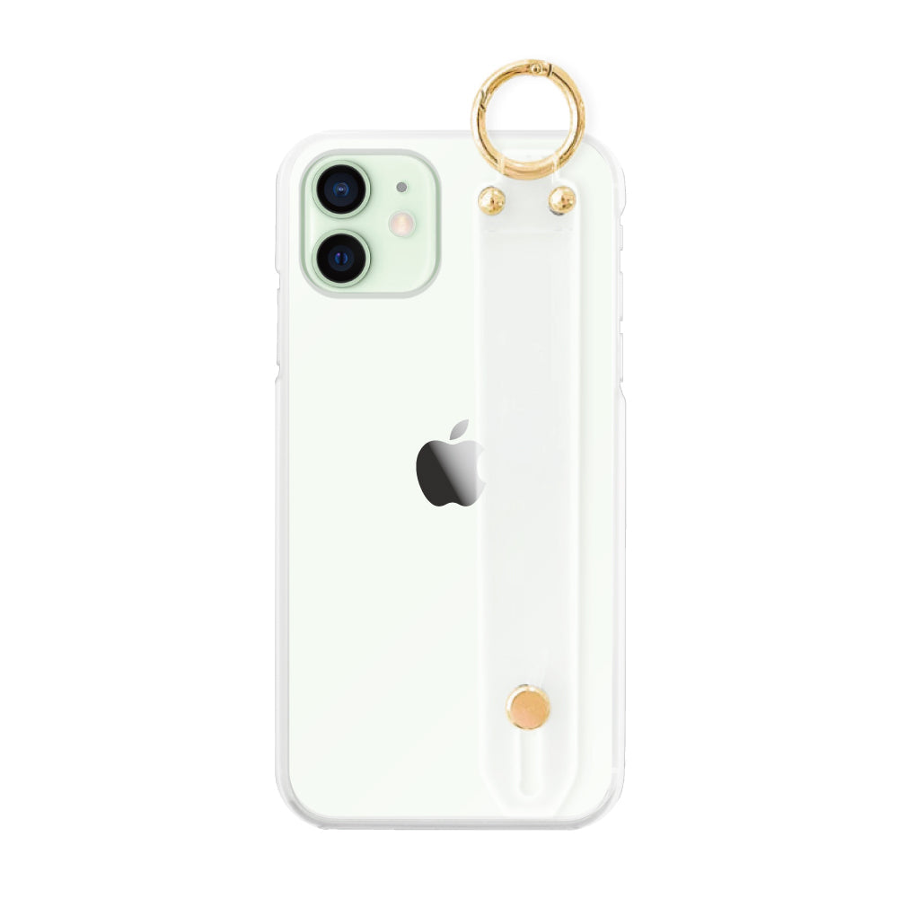 iPhone12miniケース バンドTPU プティ クリア