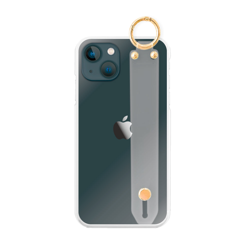 iPhone13miniケース バンドTPU プティ クリア