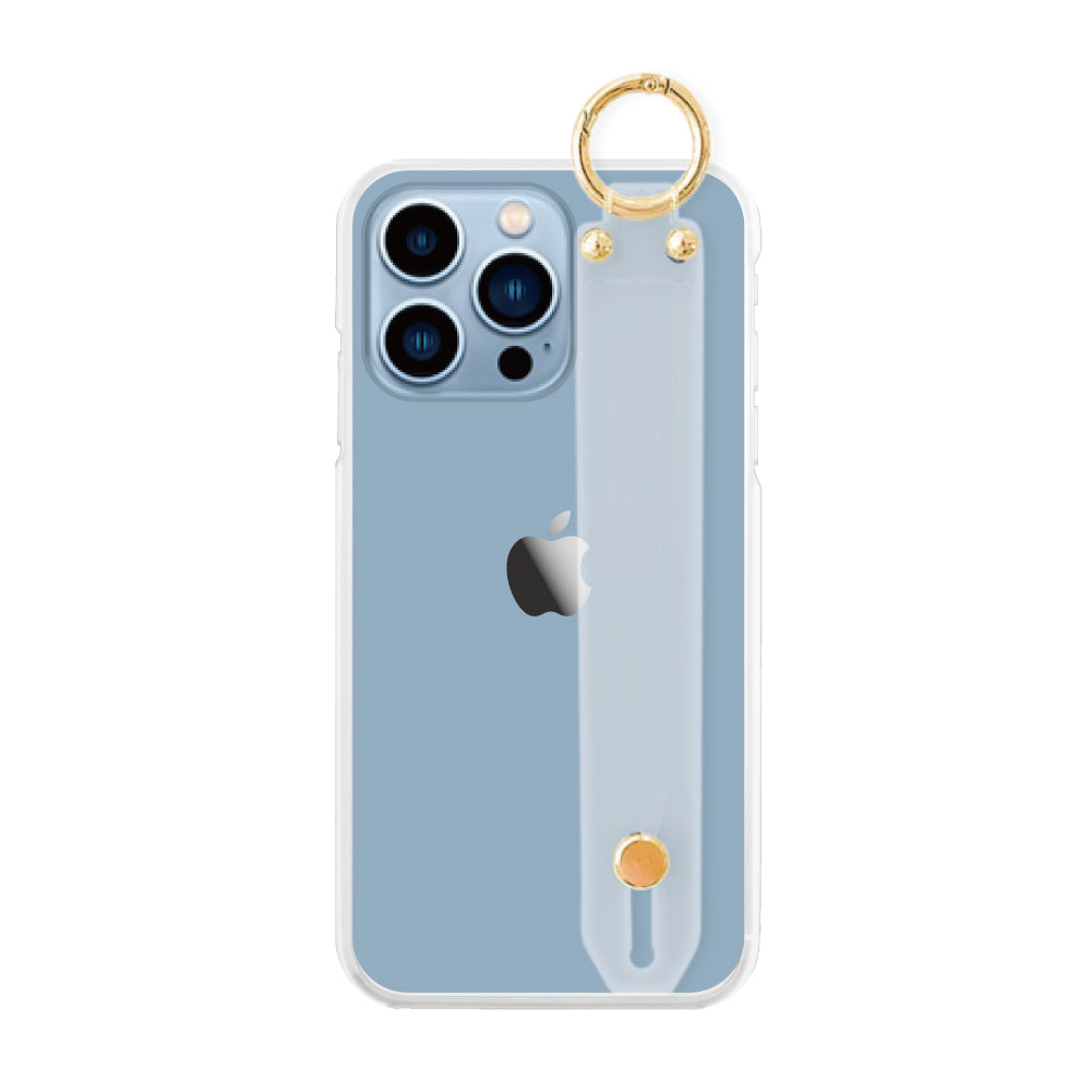 iPhone13ProMaxケース バンドTPU プティ クリア
