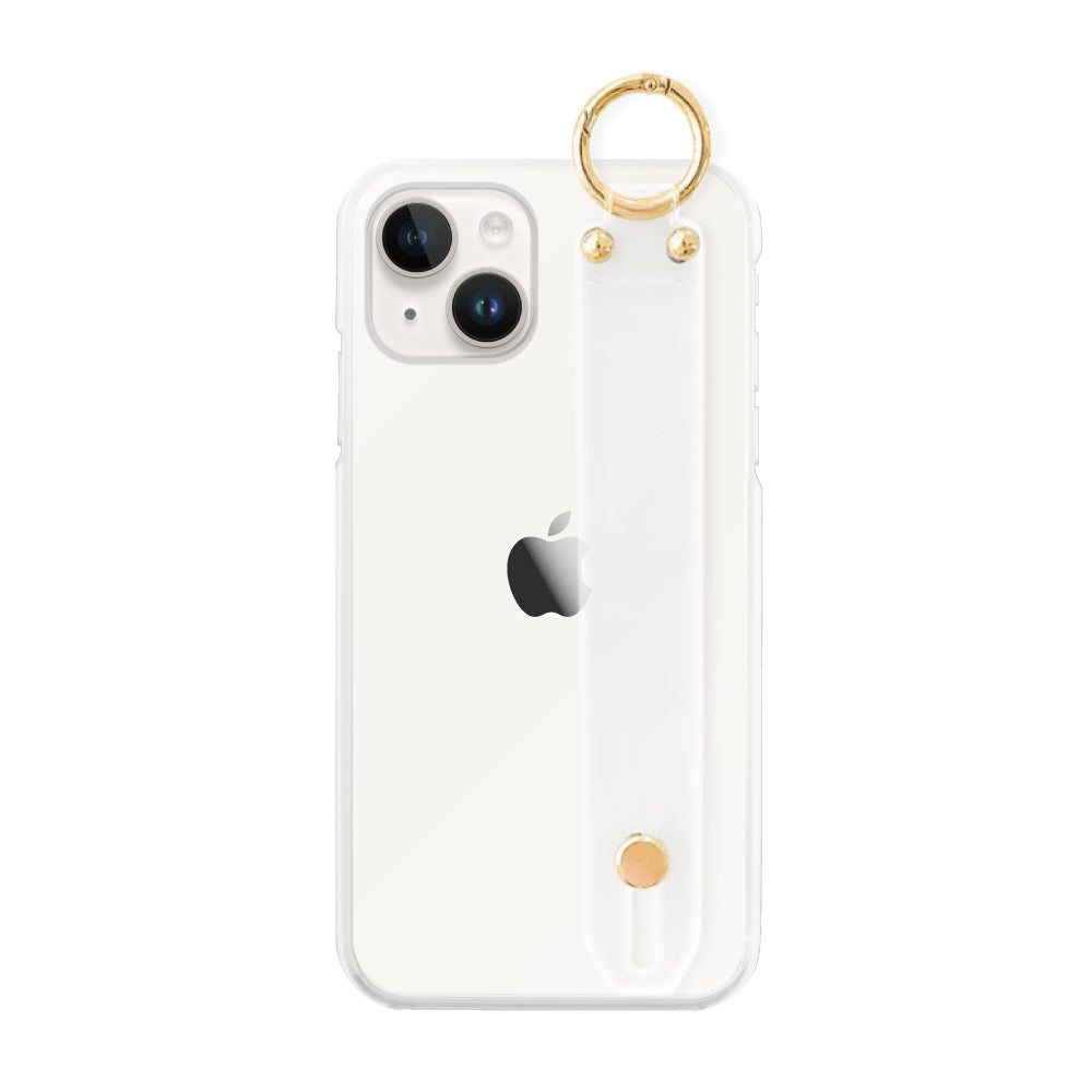 iPhone14/13ケース バンドTPU プティ クリア