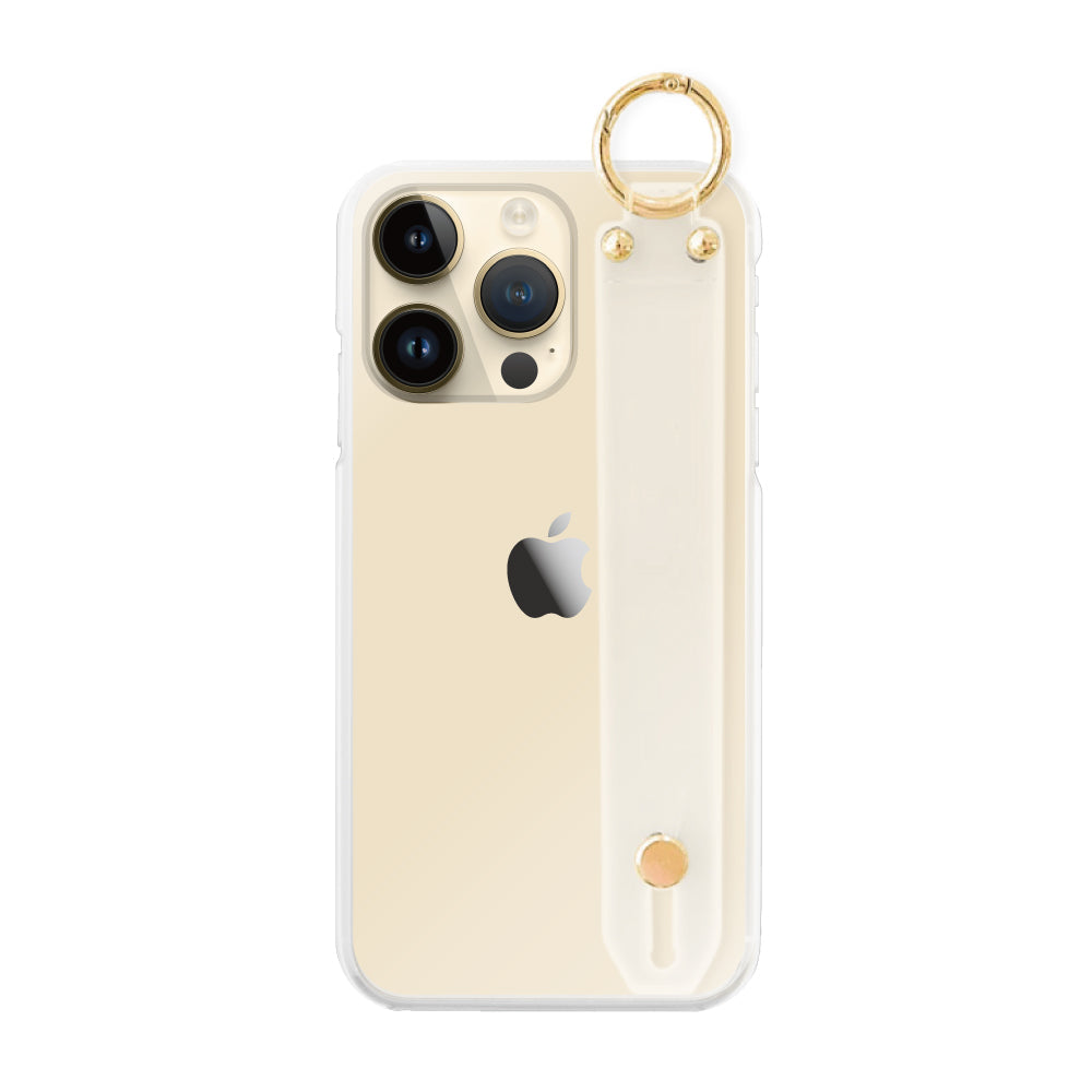 iPhone14Proケース バンドTPU プティ クリア