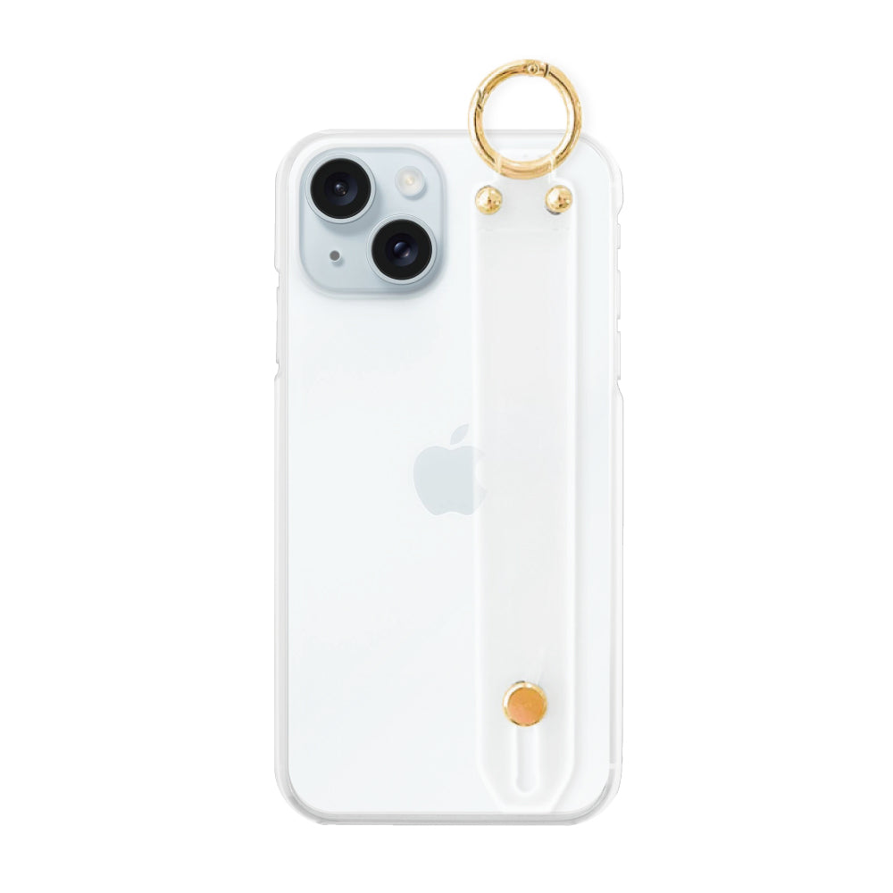 iPhone15Plus/14Plusケース バンドTPU プティ クリア