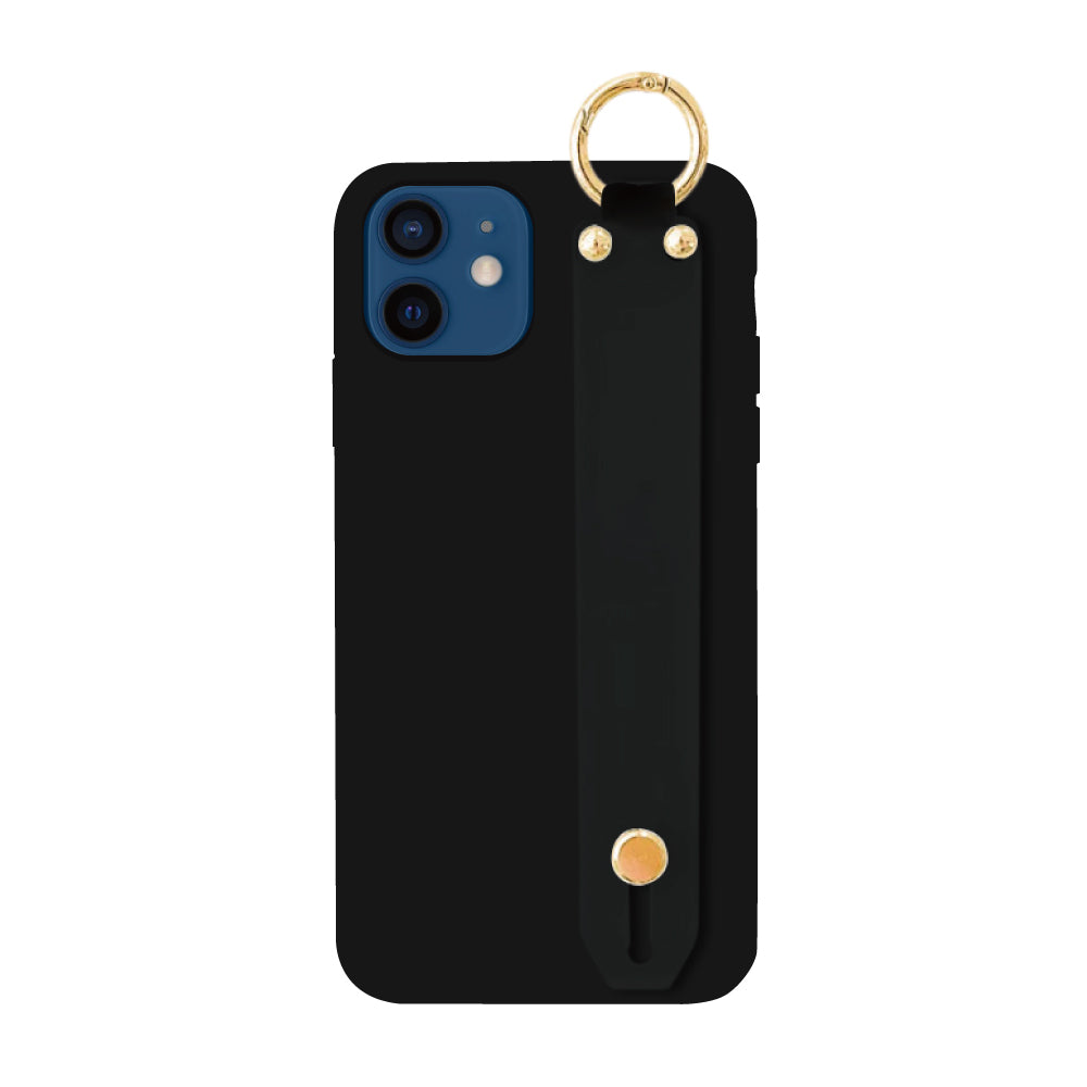 iPhone12ケース バンドTPU プティ ブラック