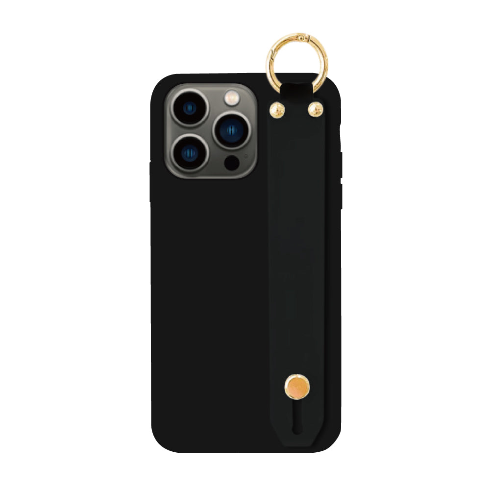 iPhone13Proケース バンドTPU プティ ブラック