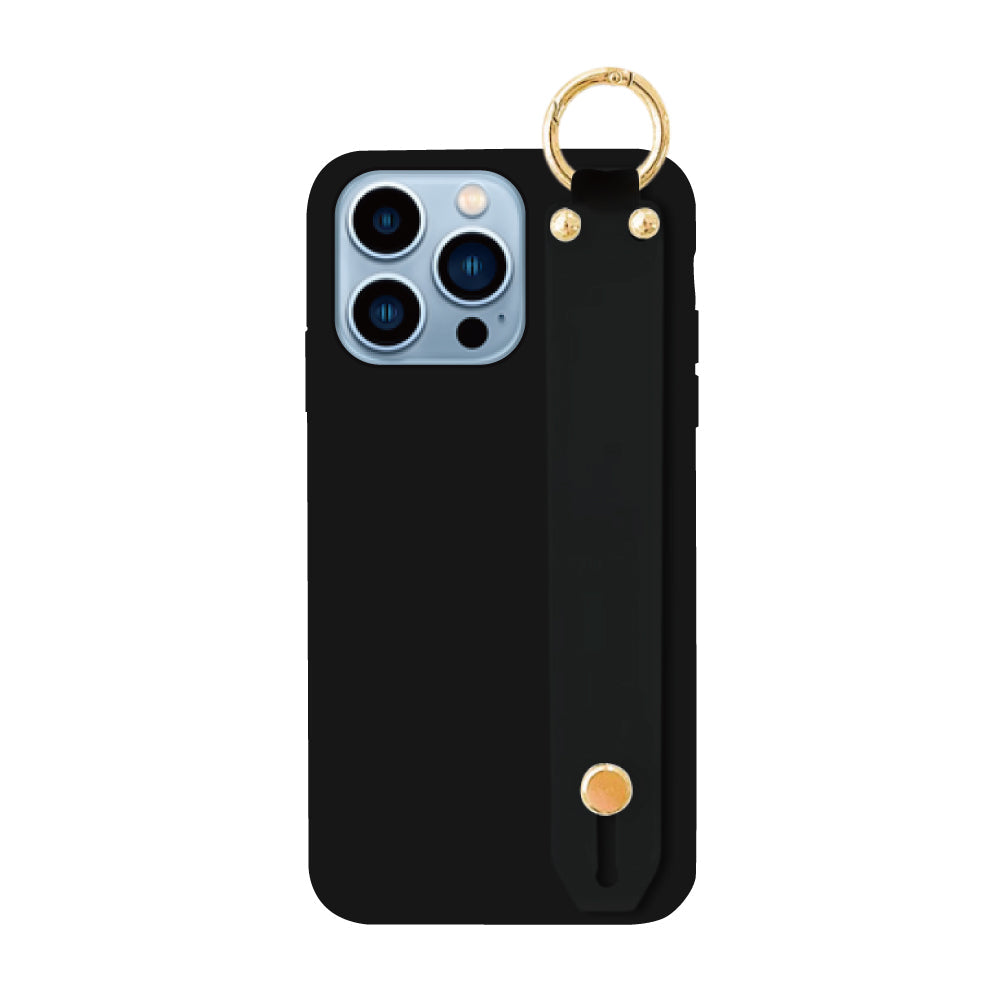 iPhone13ProMaxケース バンドTPU プティ ブラック