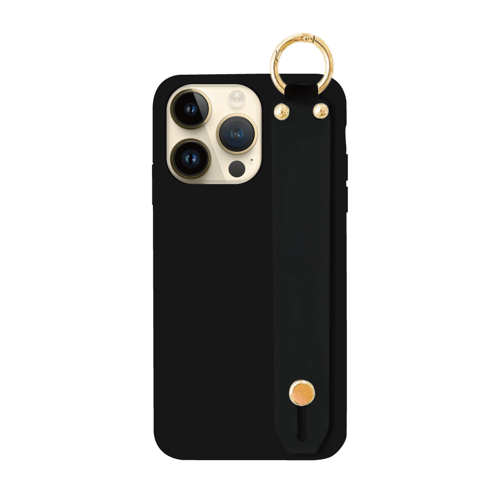 iPhone14Proケース バンドTPU プティ ブラック