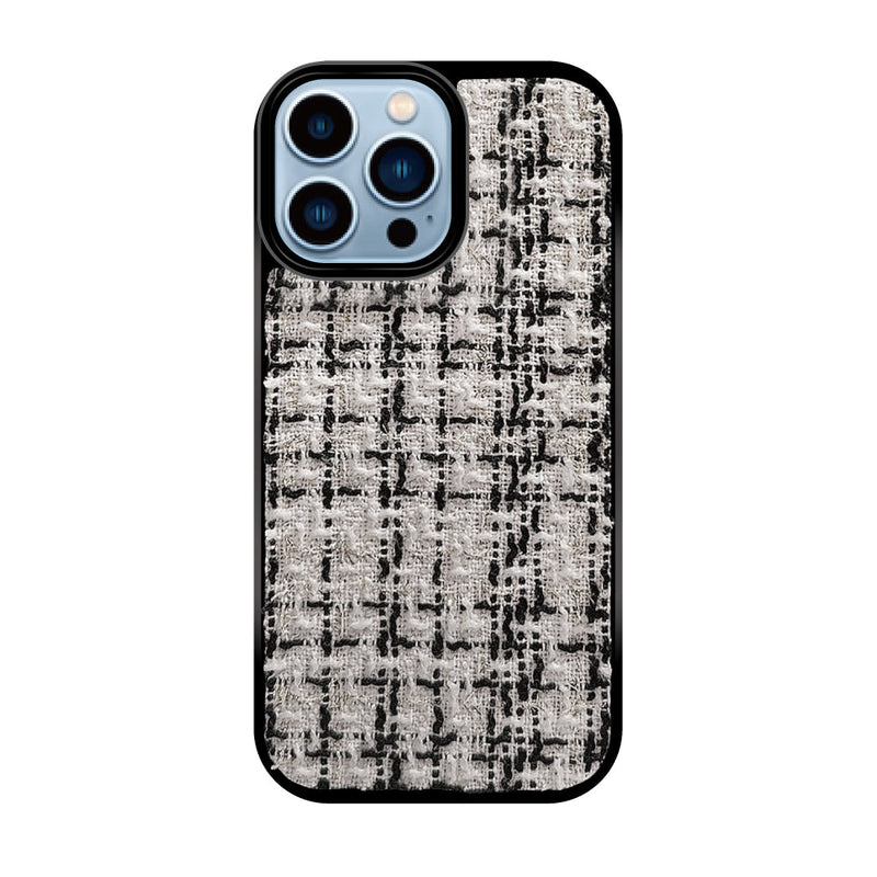 iPhoneケース ツイードレザー TPU プティ