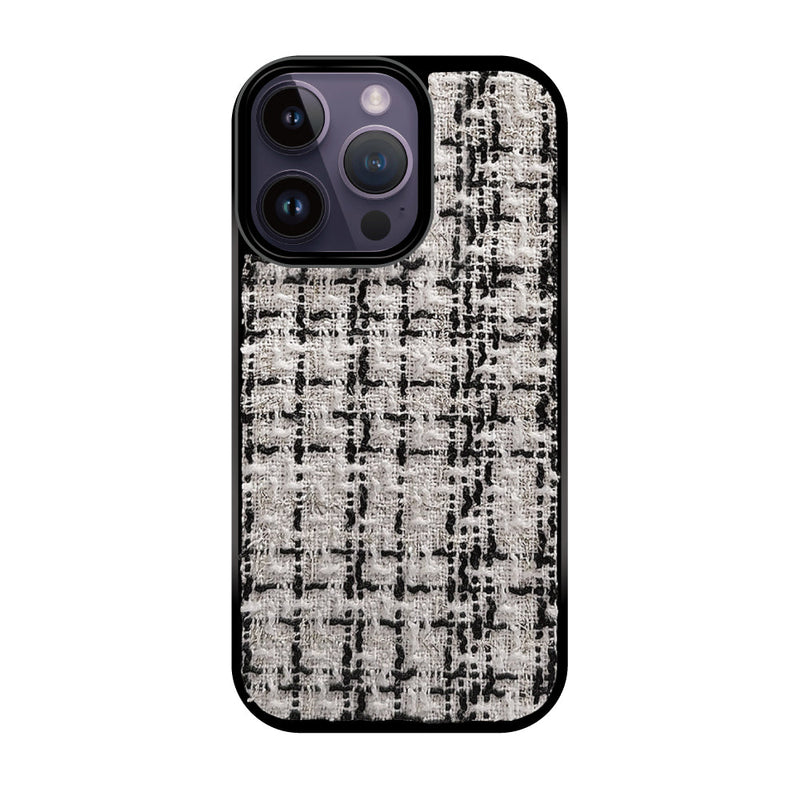 iPhoneケース ツイードレザー TPU プティ