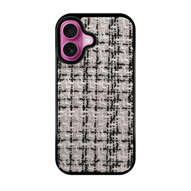 iPhoneケース ツイードレザー TPU プティ