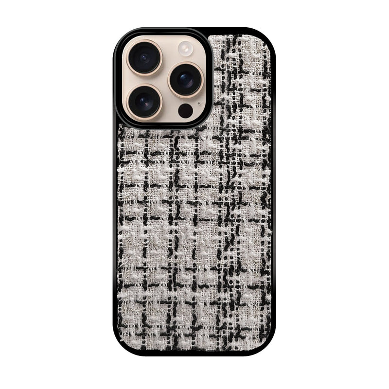 iPhoneケース ツイードレザー TPU プティ