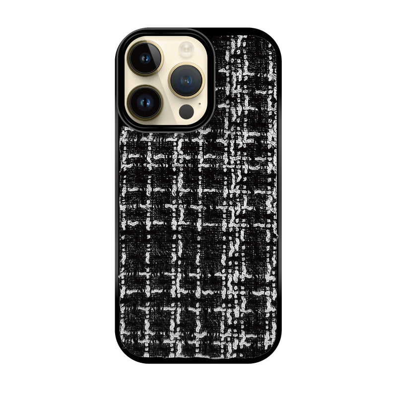 iPhoneケース ツイードレザー TPU プティ