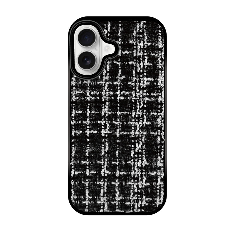 iPhoneケース ツイードレザー TPU プティ