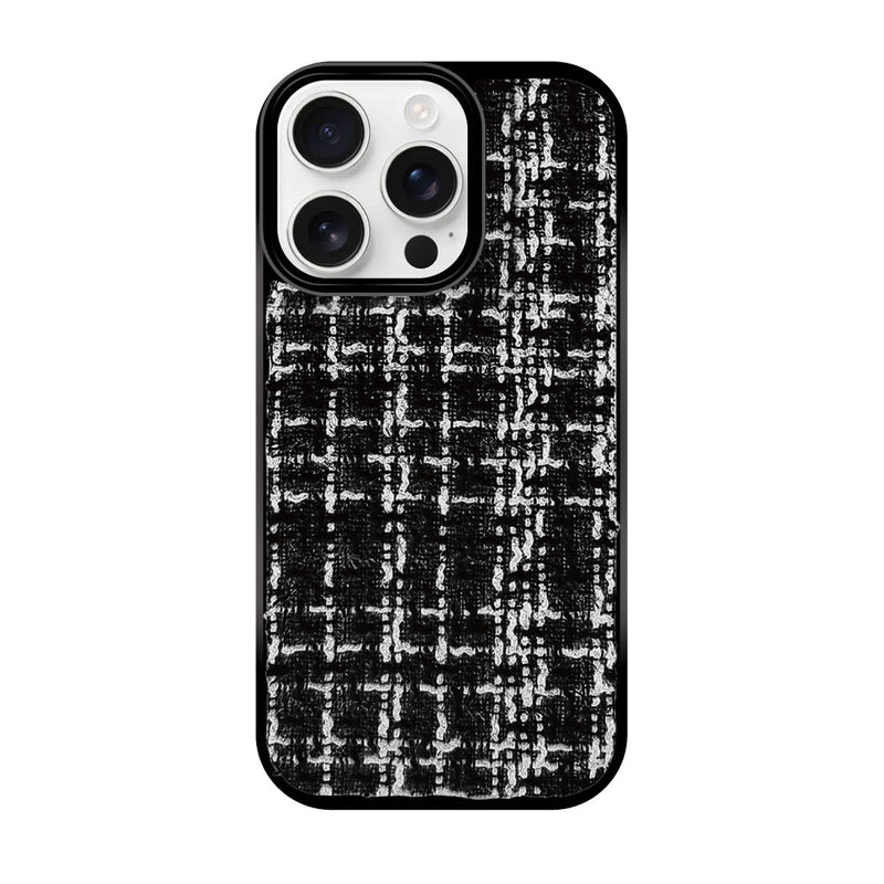 iPhoneケース ツイードレザー TPU プティ