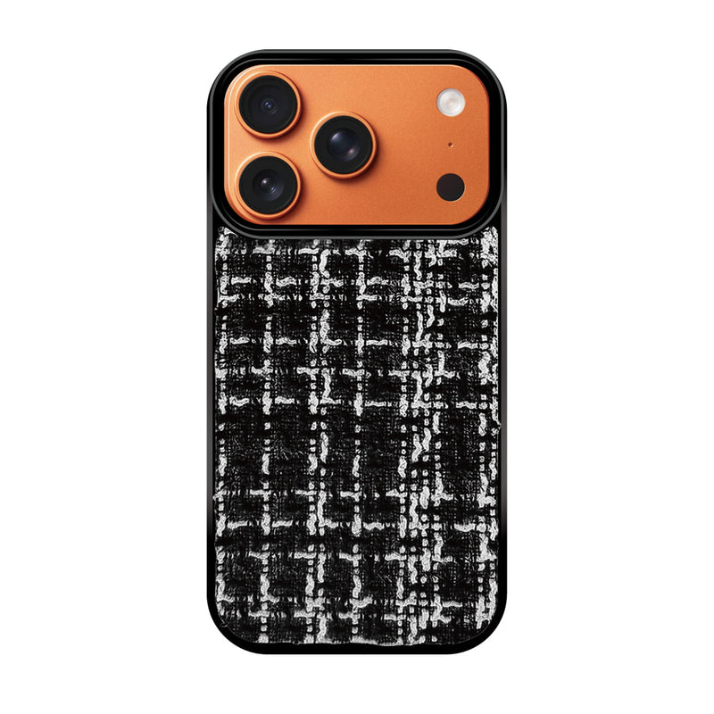 iPhoneケース ツイードレザー TPU プティ