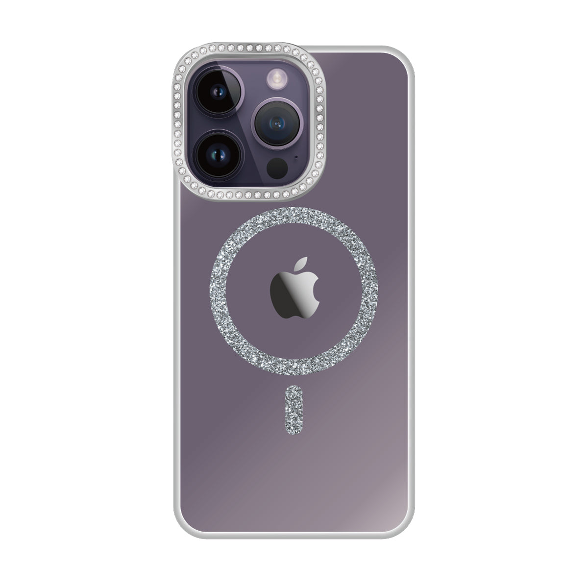 iPhone14ProMax ビジューカメラフレーム マグセーフクリア プティ クリア