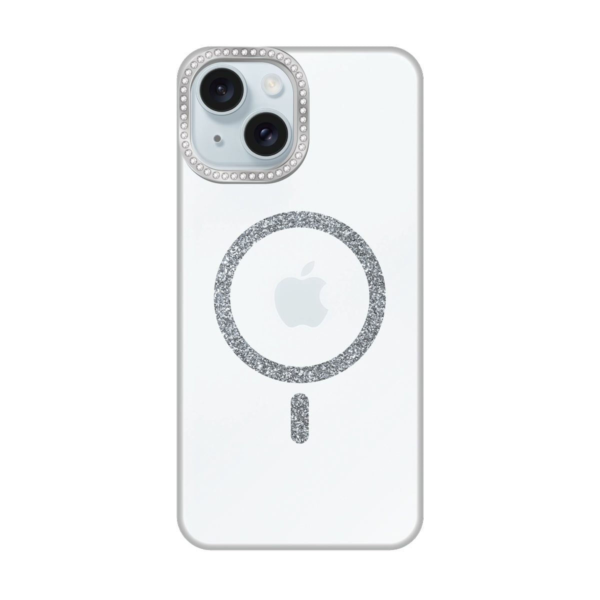 iPhone15Plus/14Plus ビジューカメラフレーム マグセーフクリア プティ クリア