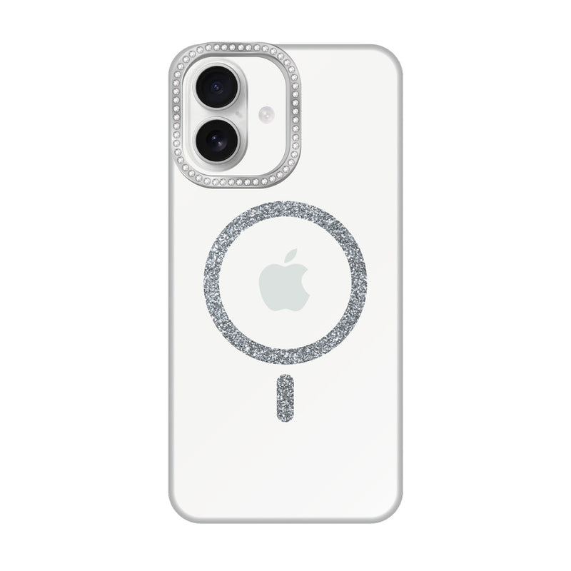 iPhoneケース ビジューカメラフレーム マグセーフクリア プティ