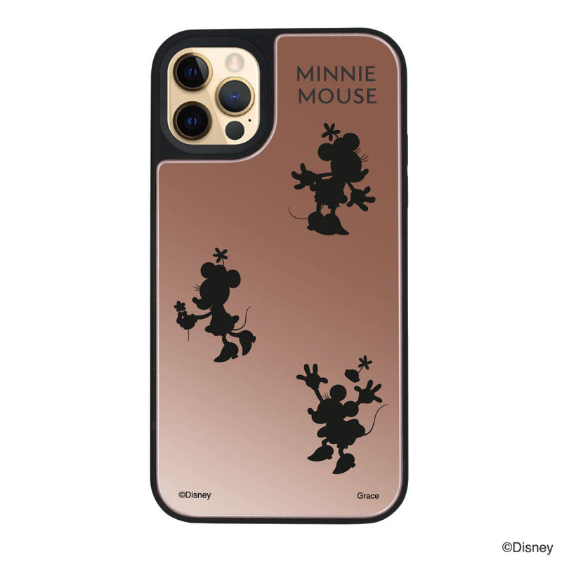 iPhoneケース ミラーバンパー ミラー付きケース <ミニーマウス(3シルエット)>