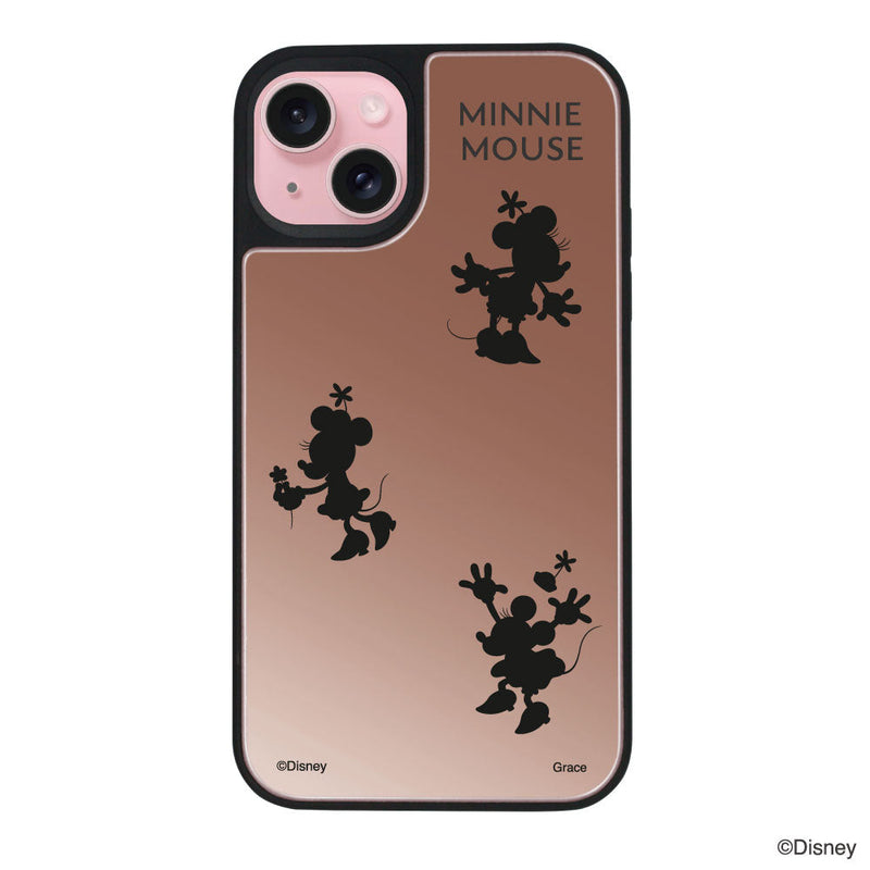 iPhoneケース ミラーバンパー ミラー付きケース <ミニーマウス(3シルエット)>