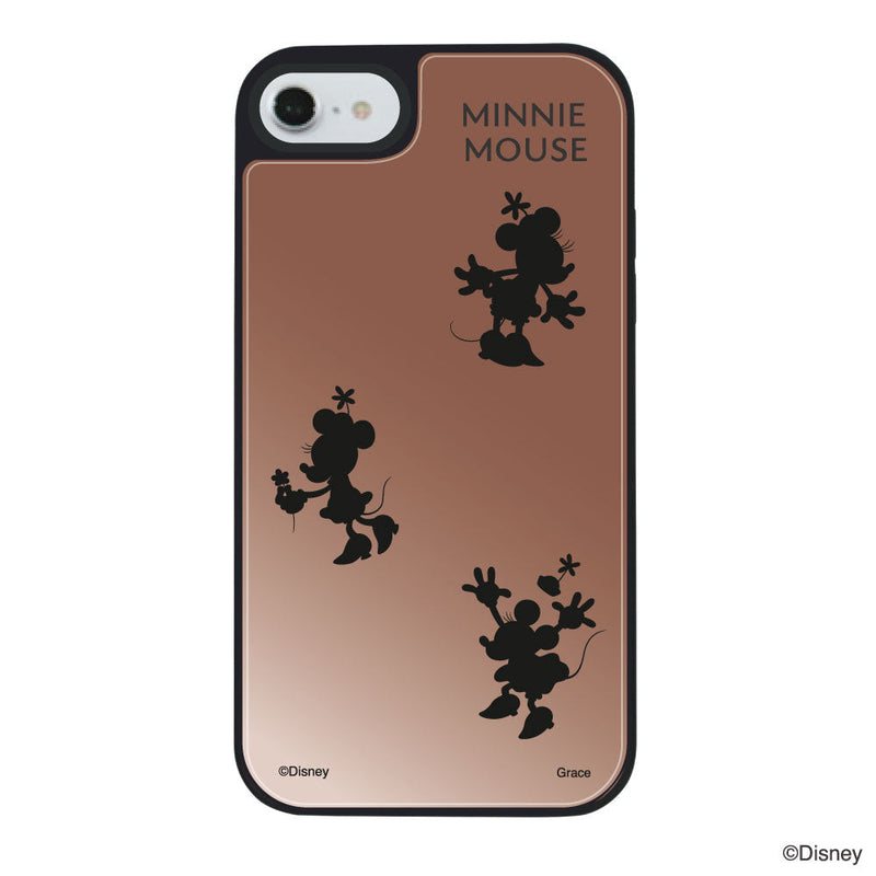 iPhoneケース ミラーバンパー ミラー付きケース <ミニーマウス(3シルエット)>