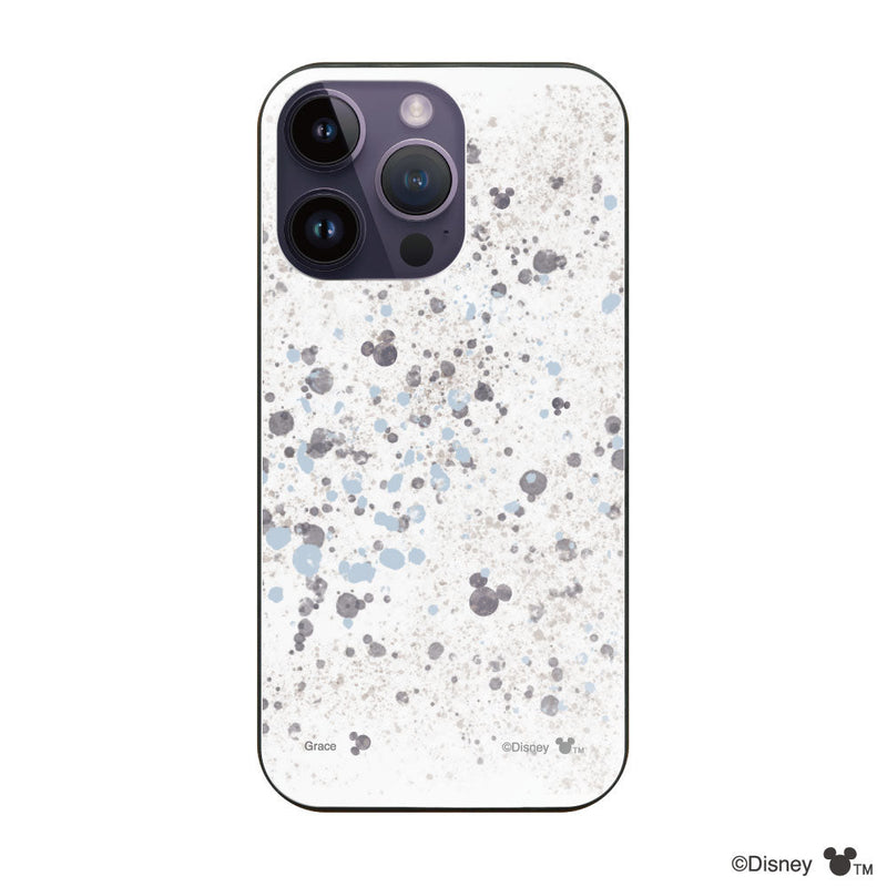 iPhoneケース ガラス 強化ガラスケース <ミッキーマウス(インクドット柄)>