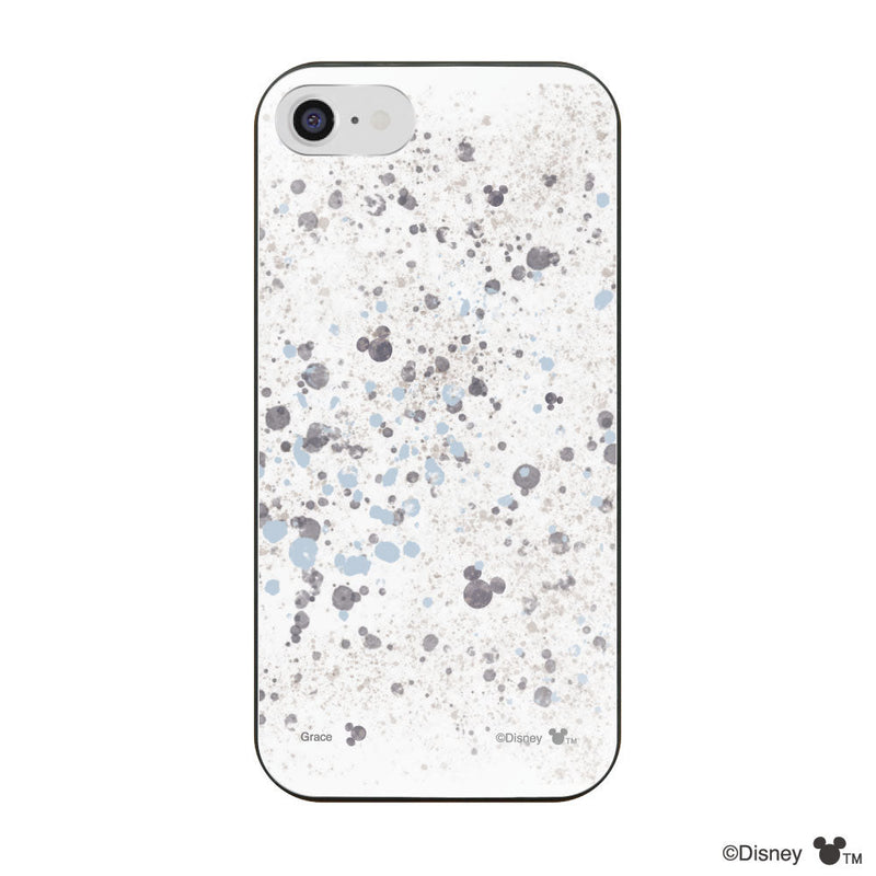 iPhoneケース ガラス 強化ガラスケース <ミッキーマウス(インクドット柄)>