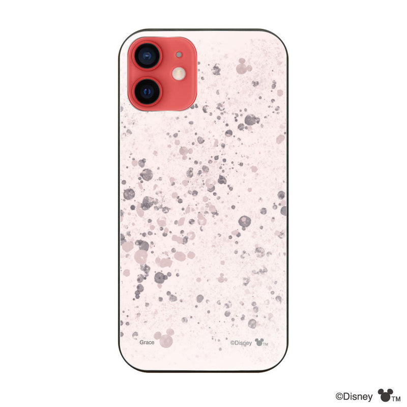 iPhoneケース ガラス 強化ガラスケース <ミッキーマウス(インクドット柄)>