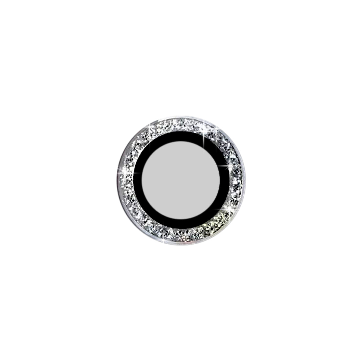 iPhone17Pro/17ProMax スマホアクセサリー カメラカバー ラメカメラレンズガラスカバー ブラック