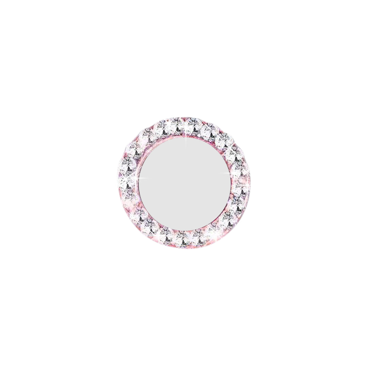 iPhone17 スマホアクセサリー カメラカバー ラインストーンカメラレンズガラスカバー ピンク