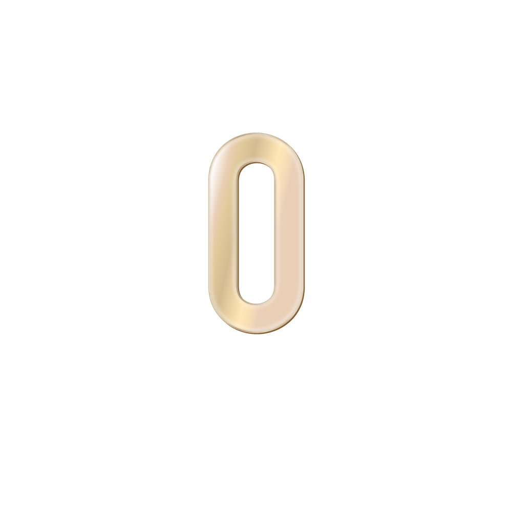 チャーム バンドラージイニシャル ゴールド O