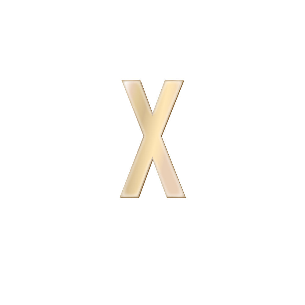 チャーム バンドラージイニシャル ゴールド X