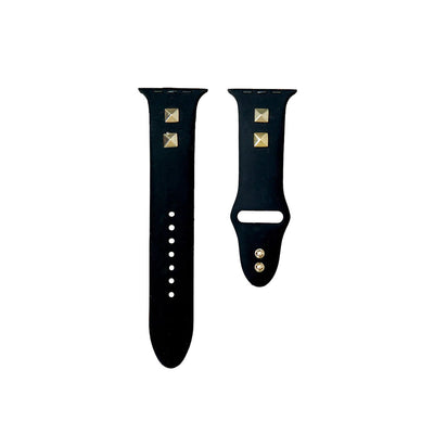AppleWatchバンド スタッズシリコンアップルウォッチバンド