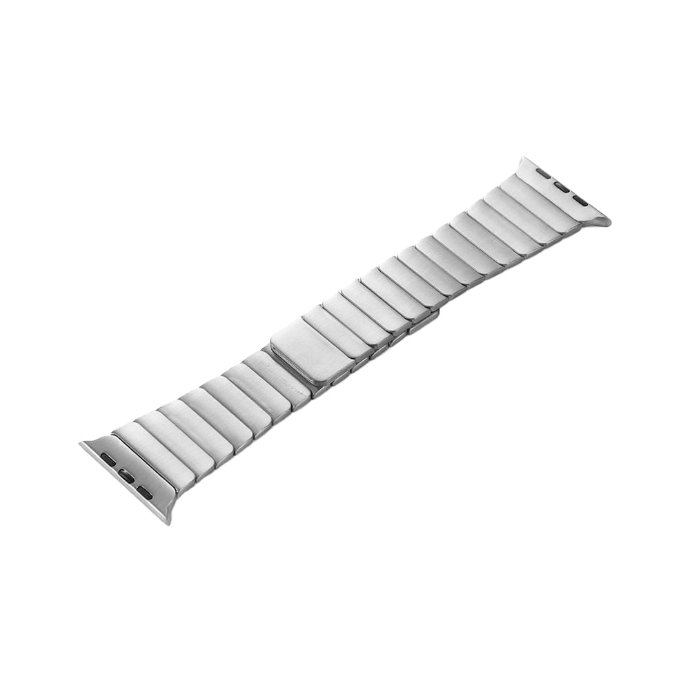42mm/44mm/45mm/46mm/49mm ステンレスリンクマグネットアップルウォッチバンド シルバー