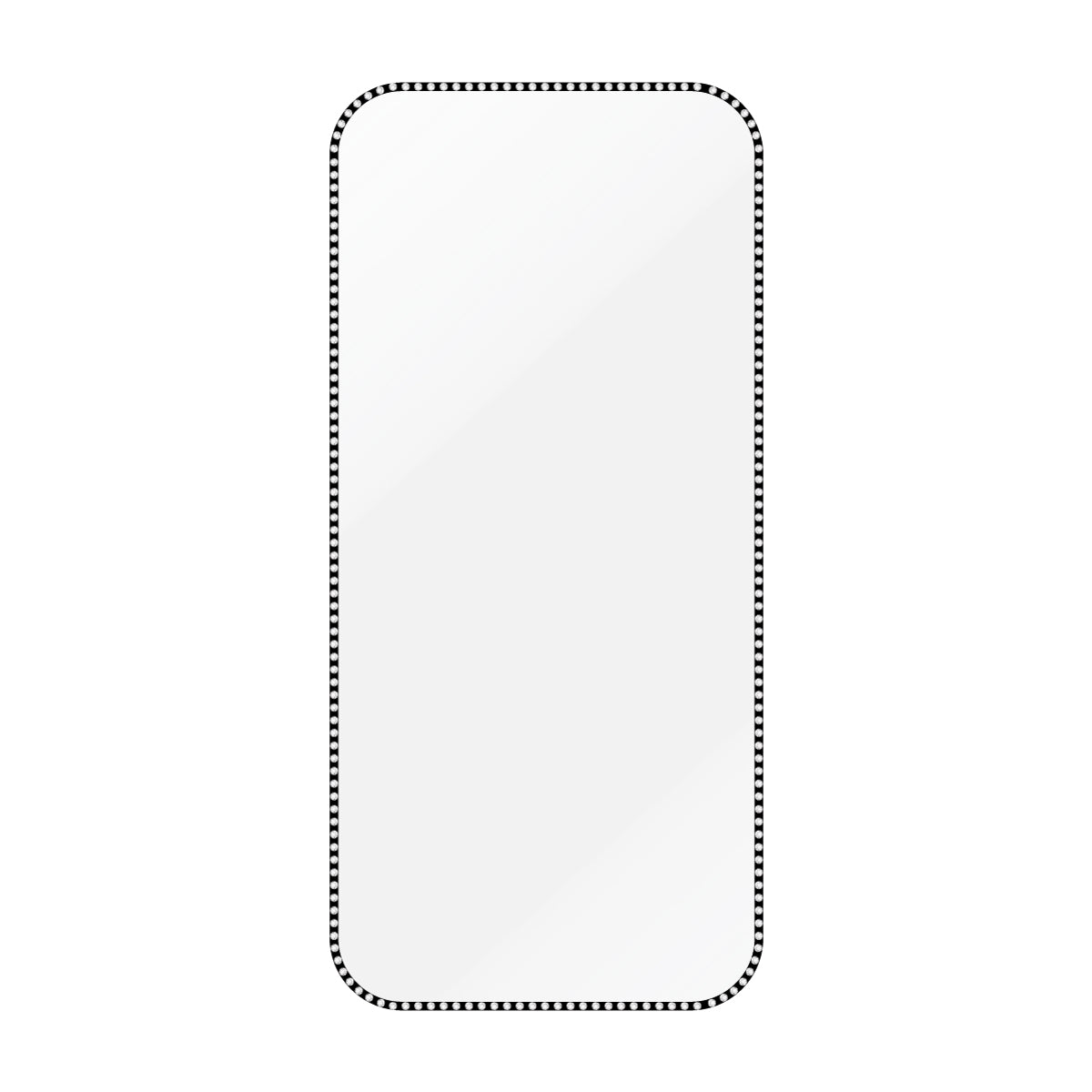 iPhone17 スマホアクセサリー フィルム ラインストーンフレームガラスフィルム クリア