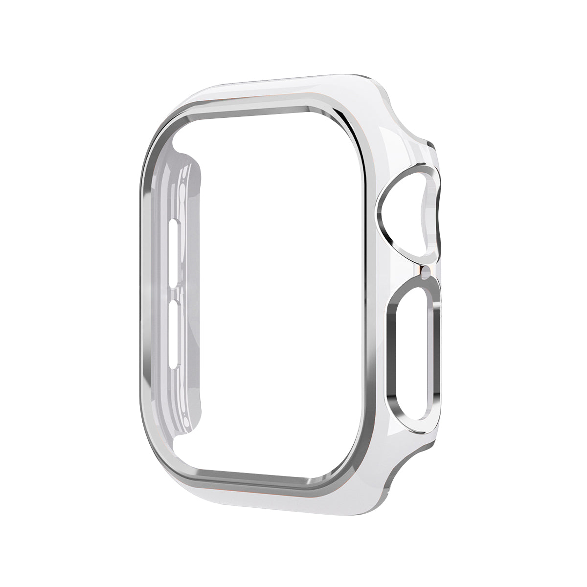 42mm Series10 フレームラインアップルウォッチカバー ホワイト/シルバー