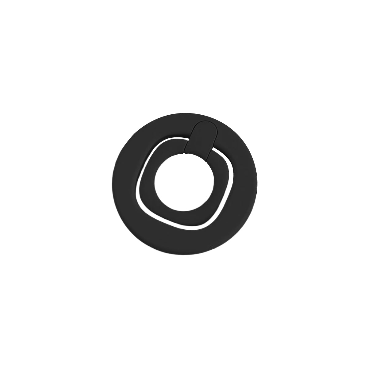 Free MagSafeアクセサリー マグセーフ カラースクエアマグセーフスマホリングスタンド ブラック