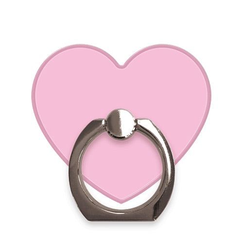 スマホリング ハート ハートピーチピンク Silver