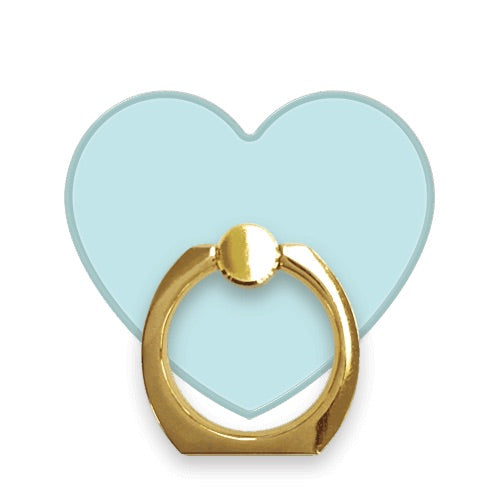 スマホリング ハート ミント Gold