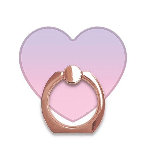 スマホリング  ハート ラベンダーピンク RoseGold