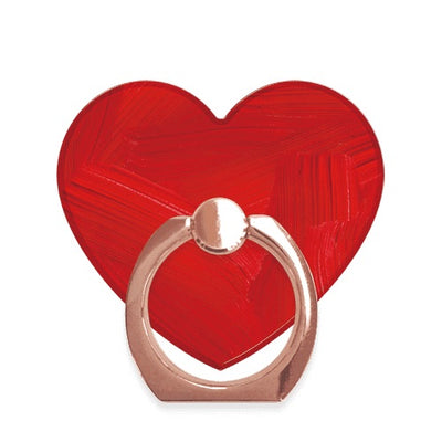 スマホリング ハート ハートリキッドレッド