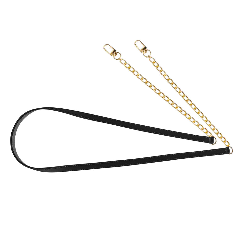 ショルダーストラップ ストラップ レザーチェーンストラップ ピンク/ゴールド
