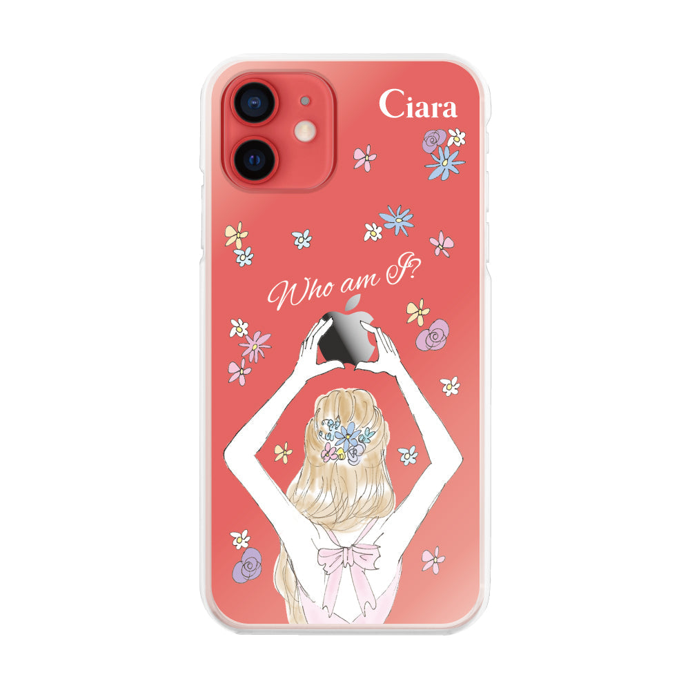 iPhone11 ハイブリッド クリアケース バックショット ピンク