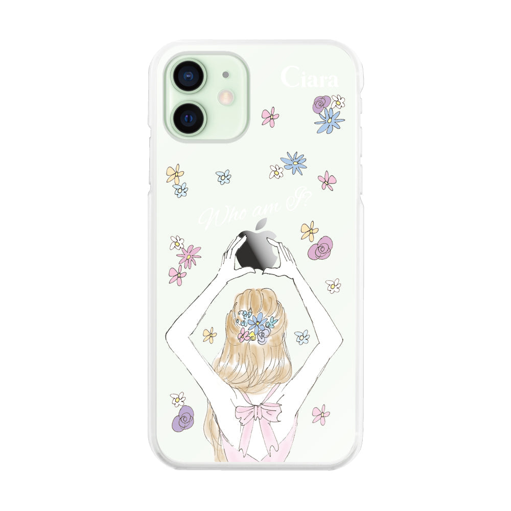 iPhone12mini ハイブリッド クリアケース バックショット ピンク