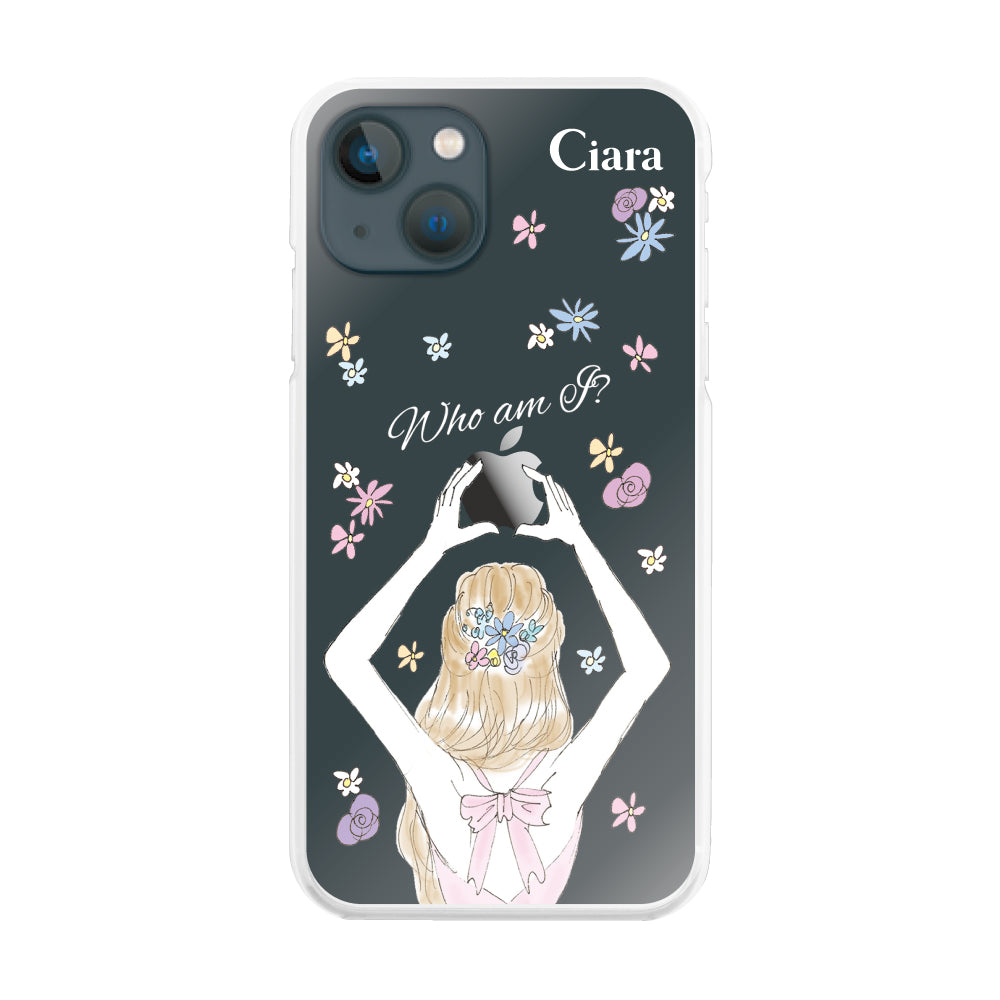 iPhone13mini ハイブリッド クリアケース バックショット ピンク